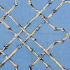 BRIGHTON YOUR PAVILION - INDOOR FABRIC - BAMBOO ON IZNIK BLUE