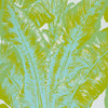 BEVERLY HILLS WALLPAPER SAMPLE - AQUA & LIME
