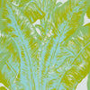BEVERLY HILLS WALLPAPER - AQUA & LIME
