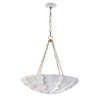 MEDIUM SCULPTED CHANDELIER - White