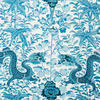 FORBIDDEN CITY - INDOOR FABRIC SAMPLE - DRAGON BLUES
