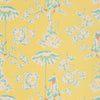 UP A TREE WALLPAPER SAMPLE - Canary & Aqua