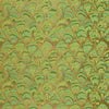 COCKLESHELLS WALLPAPER SAMPLE - CHARTREUSE & LIME ON MATTE GOLD
