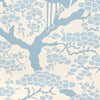 TUMTIN WALLPAPER SAMPLE - ORIENTAL BLUES
