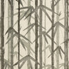 BAMBOO GARDEN WALLPAPER SAMPLE - GREY GRASSCLOTH