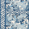 ORIENTAL PASTORALE WALLPAPER SAMPLE - NAVY
