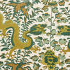 FORBIDDEN CITY - INDOOR FABRIC SAMPLE - JADE AND GOLD
