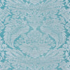 VENISE WALLPAPER SAMPLE - WHITE ON CAPRI GRASSCLOTH