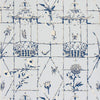 UN REVE DE CHINE WALLPAPER SAMPLE - NAVY AND WHITE