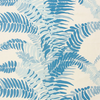 FERNS - OUTDOOR FABRIC SAMPLE - BLUES