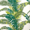 FERNS WALLPAPER SAMPLE - GREENS ON WHITE