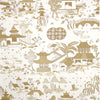 NANKING WALLPAPER SAMPLE - CHOCOLATE TOFFEE