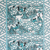 ORIENTAL PASTORALE WALLPAPER SAMPLE - TURQUOISE