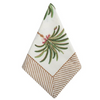 SET OF 4 FLORAL TABLE NAPKINS - GREEN PALMS