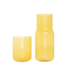 GLASS CARAFE & CUP SET - Yellow