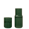 GLASS CARAFE & CUP SET - FOREST GREEN