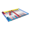 LUCITE BACKGAMMON SET - TURQUOISE AND PINK