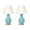 SPITZMILLER, LARGE HANN LAMP PAIR - Hydrangea