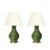 SPITZMILLER, LARGE HANN LAMP PAIR - Brushed Spruce