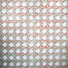 CANERY BEAU WALLPAPER SAMPLE - AQUA AND CORAL