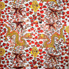 FORBIDDEN CITY WALLPAPER SAMPLE - CHINESE RED ON WHITE