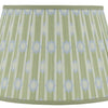 STARBURST BOX PLEAT SHADE - BLUE & GREEN