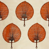 FAN TAN WALLPAPER - CHINESE RED ON IVORY GRASSCLOTH