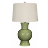 CERAMIC ABSTRACT TABLE LAMP - GREEN