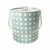 CANE ACRYLIC ICE BUCKET - LIGHT BLUE