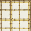 SAMPAN WALLPAPER SAMPLE - CHOCOLATE TOFFEE ON IVORY