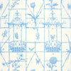 UN REVE DE CHINE WALLPAPER SAMPLE - CORNFLOWER