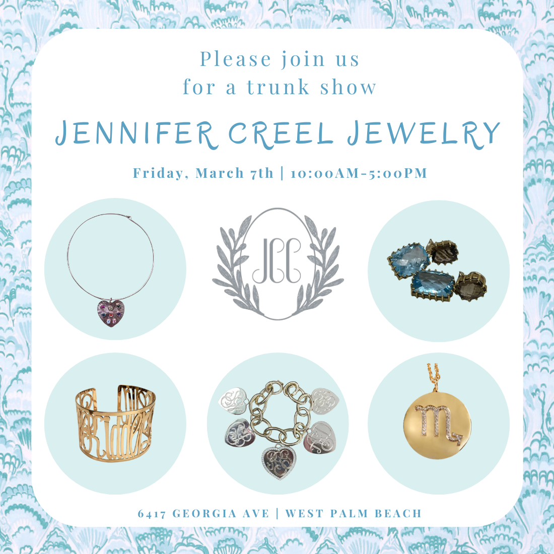 Jennifer Creel Trunk Show