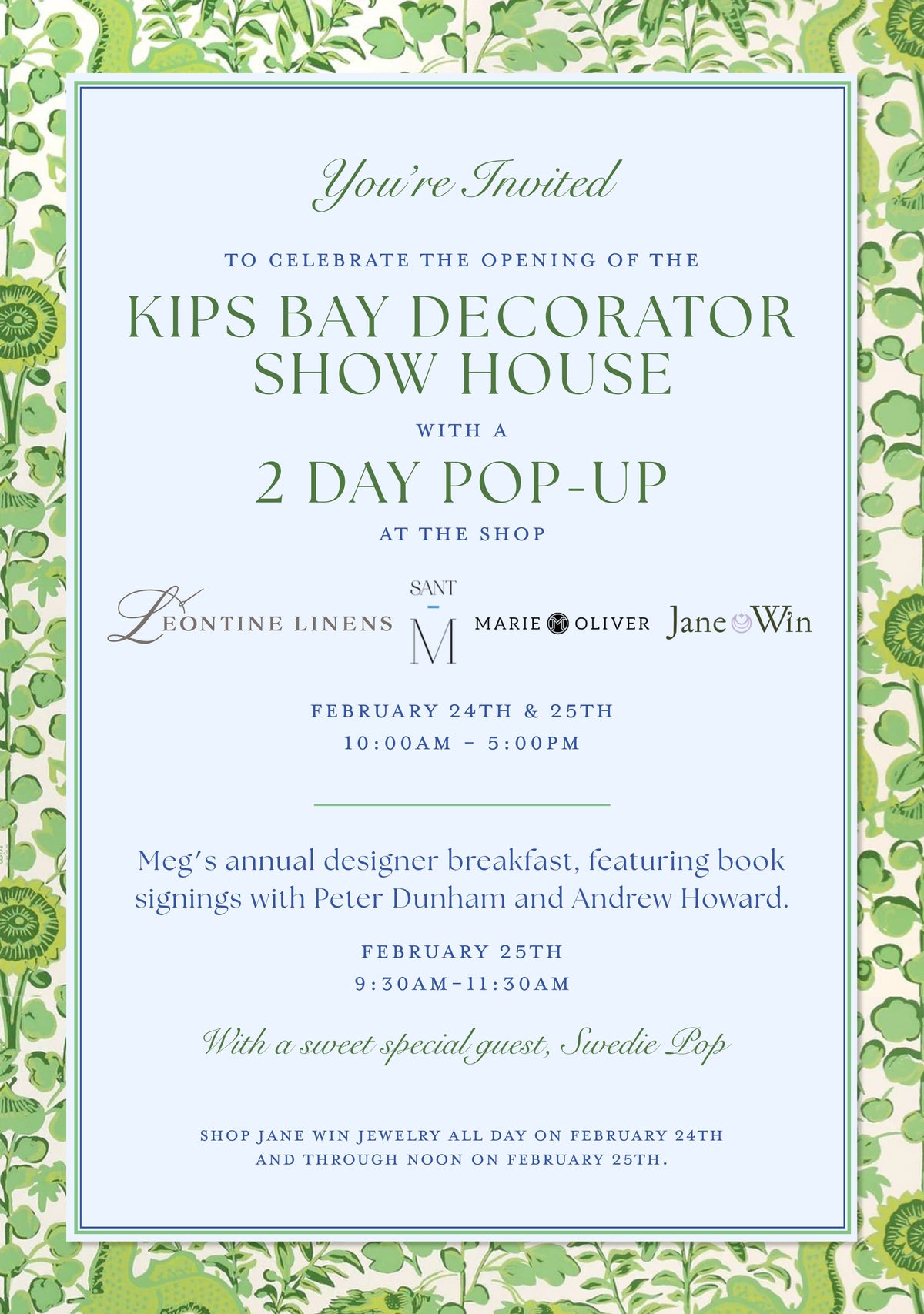 Kips Bay Show House - 2 Day Pop Up