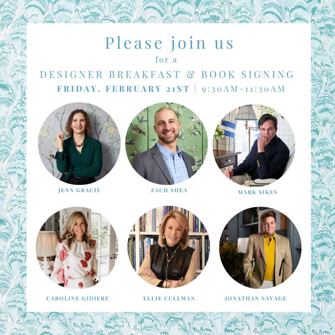 Designer Breakfast & Book Signing