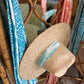 Clematis Bucket Hat - Meg Braff Designs "Picwic Stripe" Fabric Ribbon - Turquoise