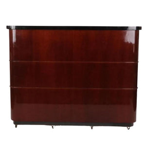 ART DECO STYLE MAHOGANY BAR CART