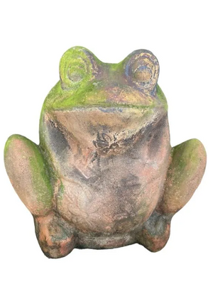 VINTAGE MID CENTURY TERRACOTTA FROG PLANTER