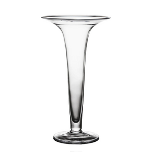 MEDIUM GLASS TRUMPET VASE