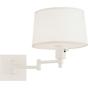 WHITE SWING ARM SCONCE