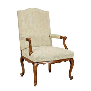 ANTIQUE REGENCE STYLE BEECHWOOD FAUTEUIL