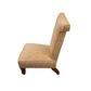 SLENDER HIGH BACK SLIPPER CHAIR ON CASTERS