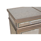 SILVER GILTWOOD MIRRORED VANITY DESK