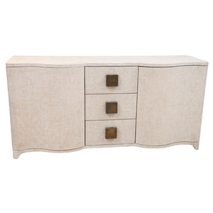 DISTRESSED CREAM LINEN WRAPPED BUFFET