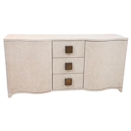 DISTRESSED CREAM LINEN WRAPPED BUFFET