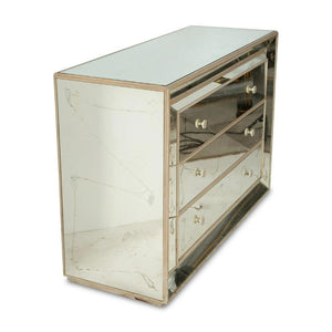 NANCY CORZINE MIRRORED CHEST OF DRAWERS