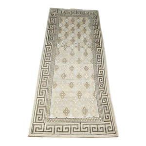 VINTAGE GREEK KEY BORDER RUNNER