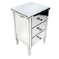 MIRRORED THREE DRAWER SMALL CHEST OR SIDE TABLE