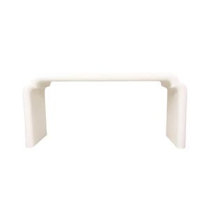 KARL SPRINGER STYLE WHITE WATERFALL CONSOLE TABLE