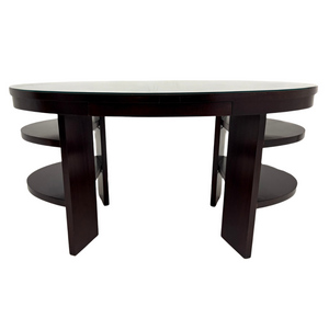 THOMAS O'BRIEN DESK WITH GLASS TOP