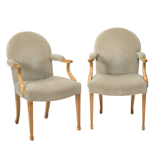 PAIR OF GEORGE III ARMCHAIRS